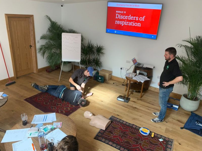 First Aid Training in the meeting room